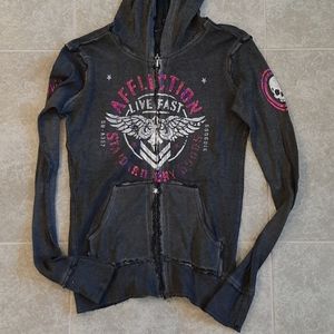 Reversible Affliction hoodie - size large